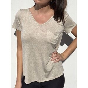 Fornia V-Neck Slouchy Pocket Tee